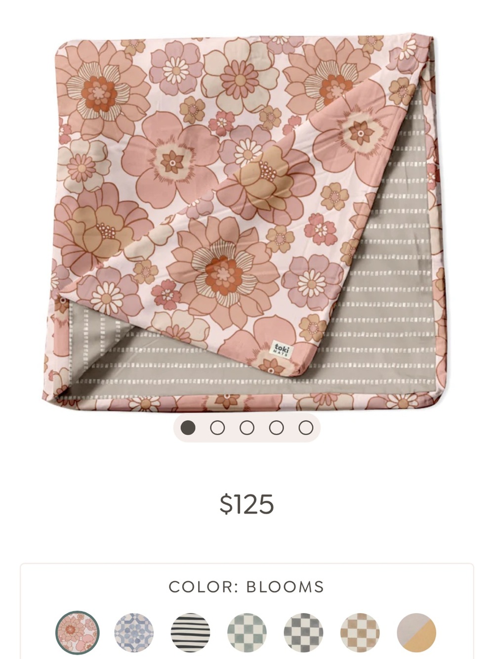 Toki Mat Cover Blooms 40 x 40 - Picture 4 of 4